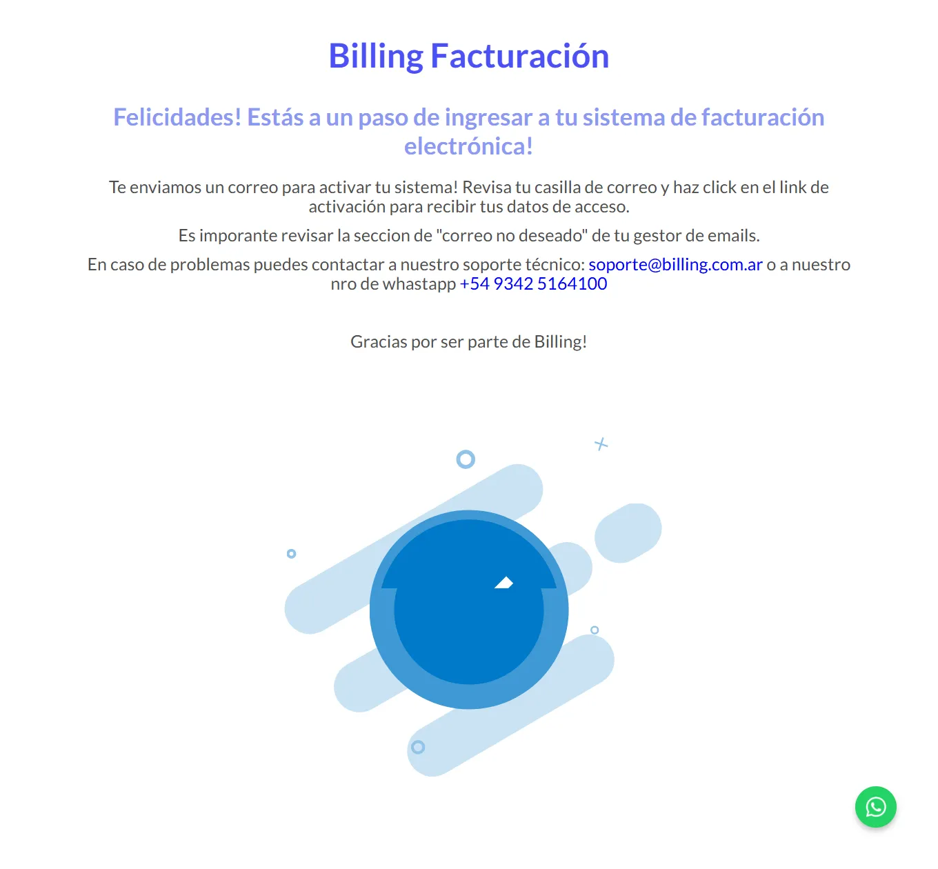 Creando cuenta Billing