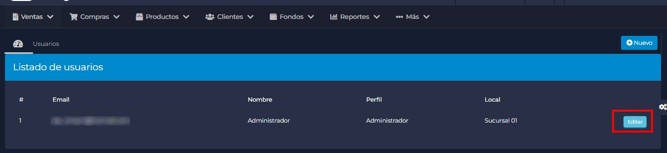 Usuarios Billing